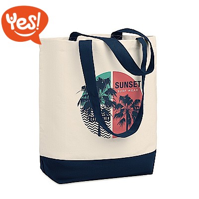 Shopper bicolore in canvas