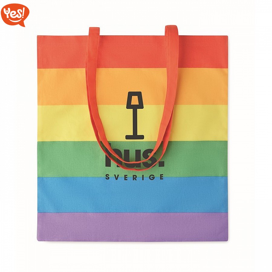 Borsa di tela arcobaleno