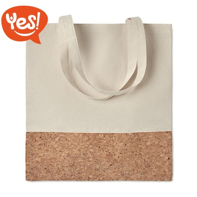 Shopper in cotone e sughero