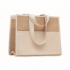 Shopper in juta con interno laminato