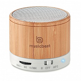 Speaker Bluetooth in bamboo con funzione chiamata