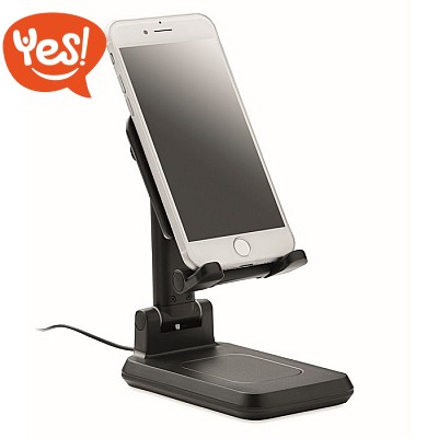 Supporto estensibile per smartphone con caricabatterie wireless integrato
