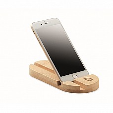 Supporto in bambù personalizzabile per tablet o smartphone