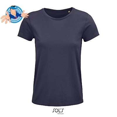 T-shirt personalizzabile da donna in cotone bio