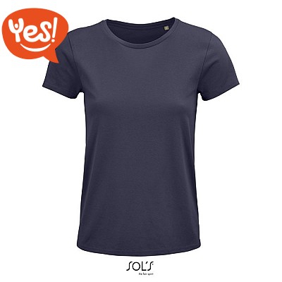 T-shirt personalizzabile da donna in cotone bio