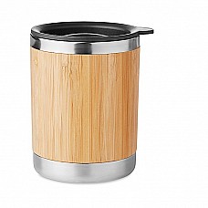 Tazza in bamboo e acciaio inossidabile