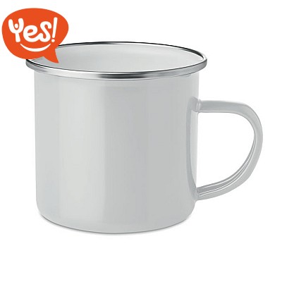 Tazza in metallo personalizzabile con sublimazione