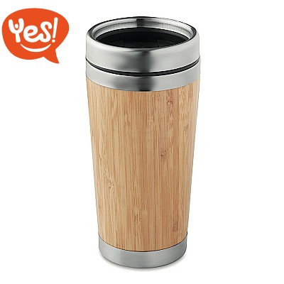 Thermos con rivestimento in bamboo