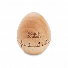 Timer in legno a forma di uovo