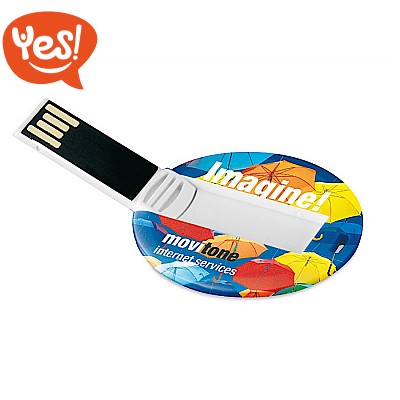 USB Flash Drive Round Card