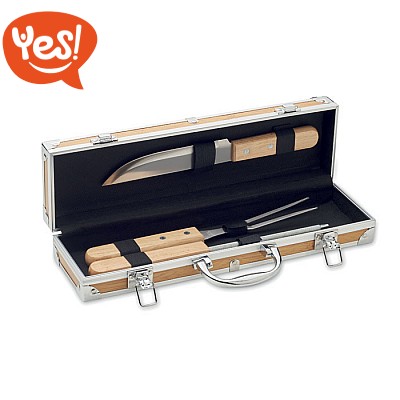 Valigetta da barbecue con utensili