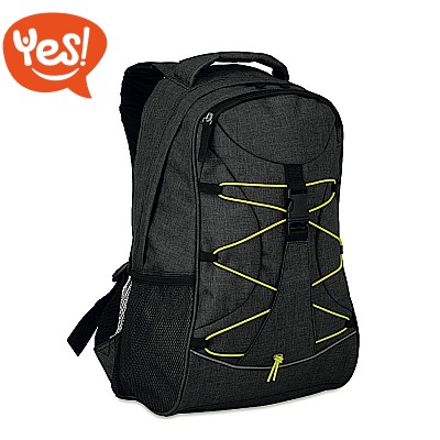 Zaino con inserti fluorescenti