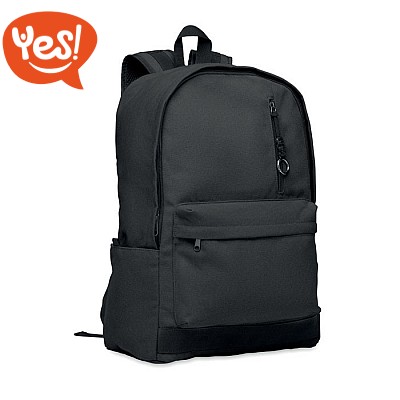 Zaino porta computer in cotone riciclato con tasche