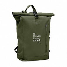 Zaino rolltop con tasca