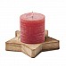 Candela con base in legno personalizzabile