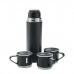 Set thermos antigoccia con tazze in acciaio