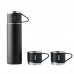 Set thermos antigoccia con tazze in acciaio