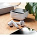 Auricolari wireless con microfono a ricarica solare.