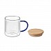 Mug in vetro con manico colorato