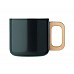 Mug in acciaio riciclato con manico in legno