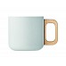 Mug in acciaio riciclato con manico in legno