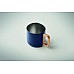 Mug in acciaio riciclato con manico in legno