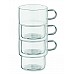 Tazza impilabile in vetro