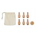 Mini set da bowling in sacchetto personalizzabile