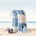 Telo da spiaggia con sacca zaino coordinata