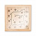Gioco del labirinto in legno