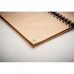 Block notes a righe con copertina in bambù