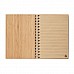 Block notes a righe con copertina in bambù