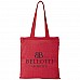 Shopper in cotone con manici lunghi