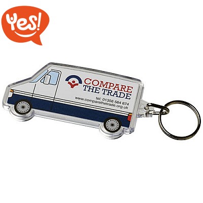 Portachiavi camion con inserto personalizzabile