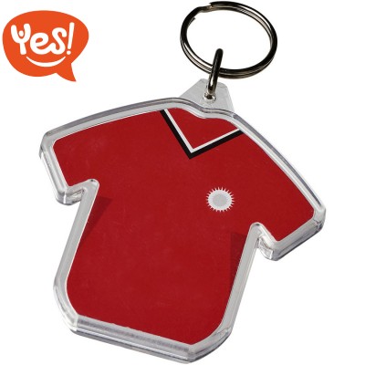 Portachiavi t-shirt con inserto personalizzabile Logo Personalizzato