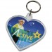 Portachiavi cuore con inserto personalizzabile