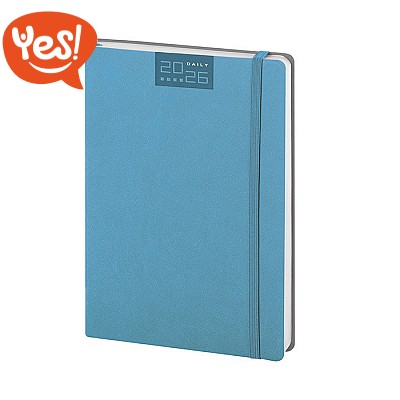 Agenda bigiornaliera flessibile 14x21 cm con elastico
