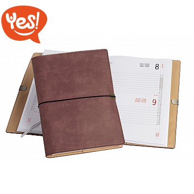 Agenda portafoglio giornaliera 15x21 con elastico