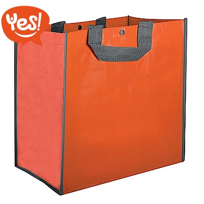 100 Shopper In Plastica Arancione Con Manici - Dimensioni 35x50cm, Con Soffietto, Per Negozio - Foto 9