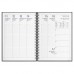 Agenda settimanale 17x24 con spirale in poliuretano termovirante