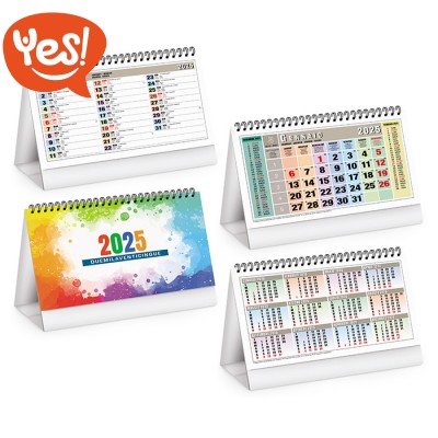 Calendario da tavolo 13 fogli multicolor