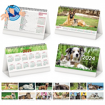 Calendario da tavolo Cani e Gatti