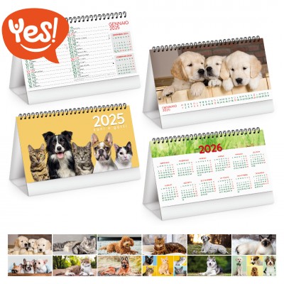 Calendario da tavolo Cani e Gatti