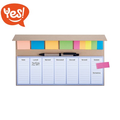 Planning settimanale 31x17,5 cm in carta