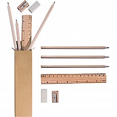 Set matite in astuccio in carta naturale