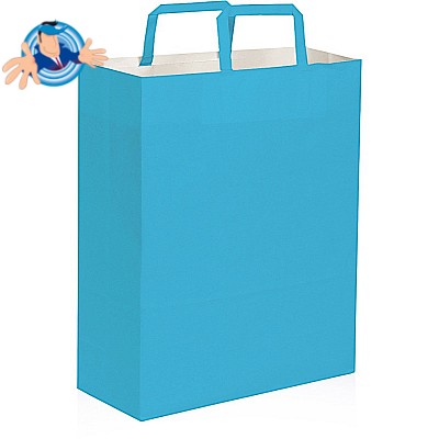 Shopper in carta colorata 28x12x36 cm