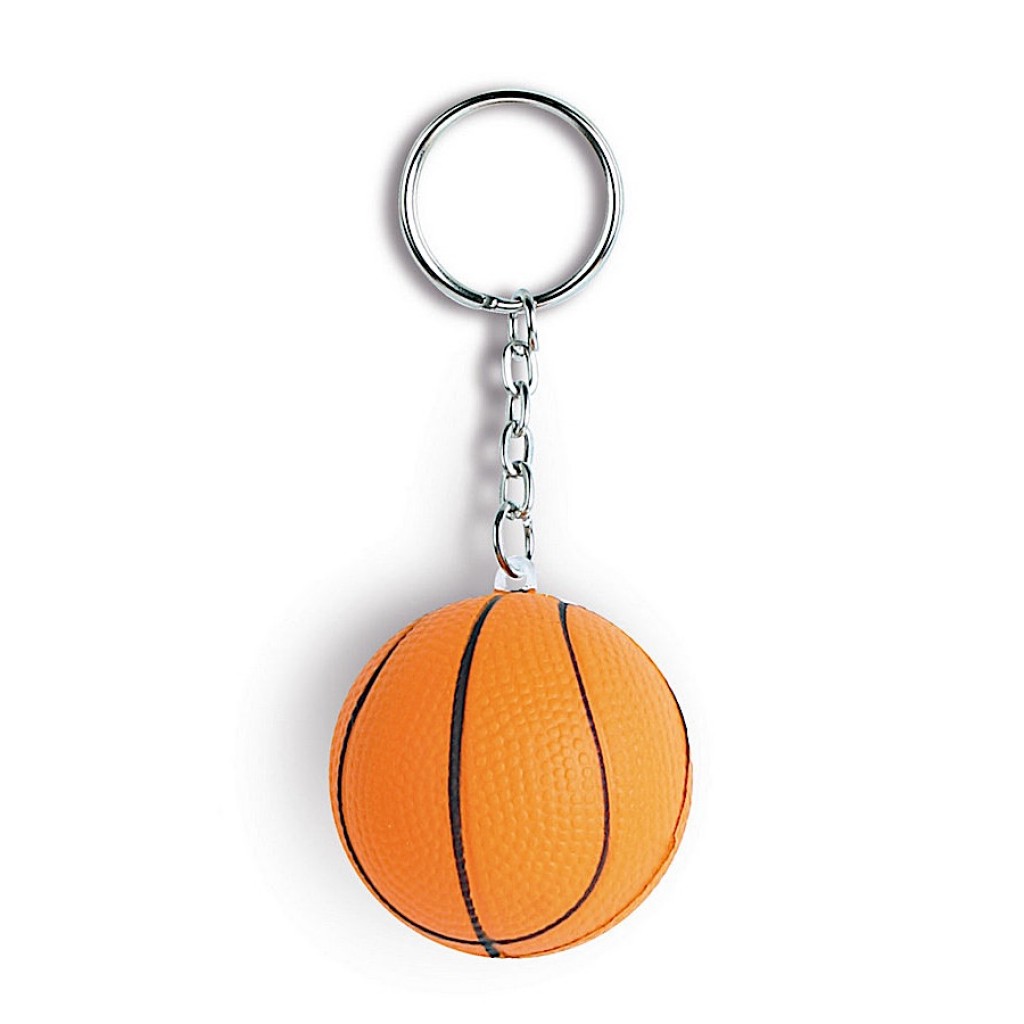 Portachiavi antistress a forma di palla da basket, Logo Personalizzato