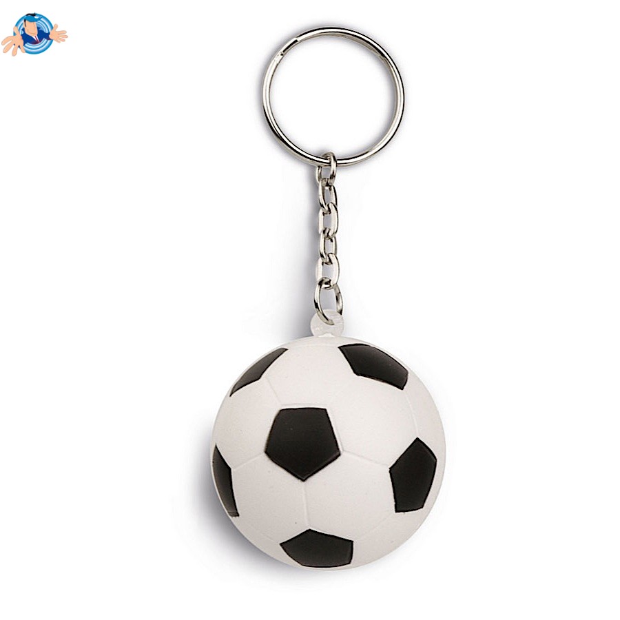 Portachiavi antistress a forma di pallone da calcio, Logo Personalizzato