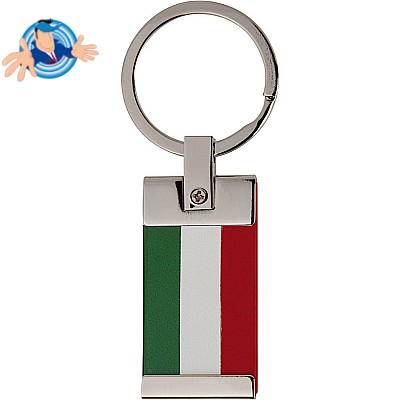 Portachiavi con bandiera italiana