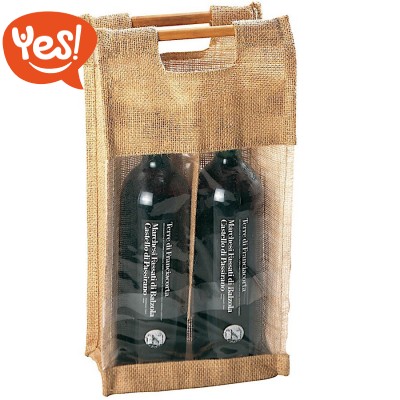 Borsa portabottiglie in Juta Borsa portabottiglie in Juta